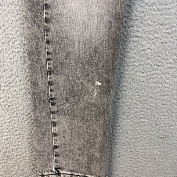 Levis 502 Jeans Mens 31x32 Regular Fit Taper Leg Faded Black Stretch Denim Pants - Picture 4 of 7